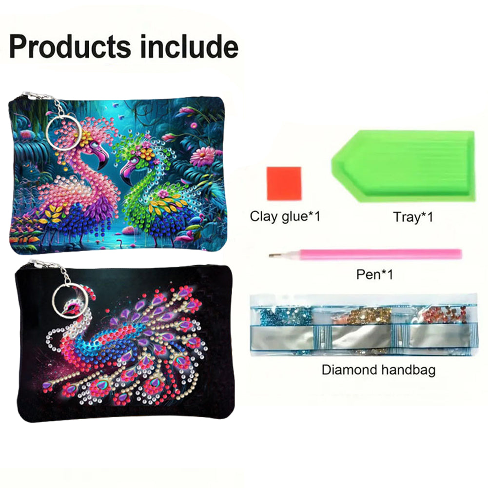 DIY Diamond Art Diamond Dot Diamond Card Pack 5D Diamond Painting Coin Pouch