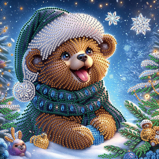 4Pcs Christmas Animal - Special Shaped Drill Diamond Painting 30*30CM