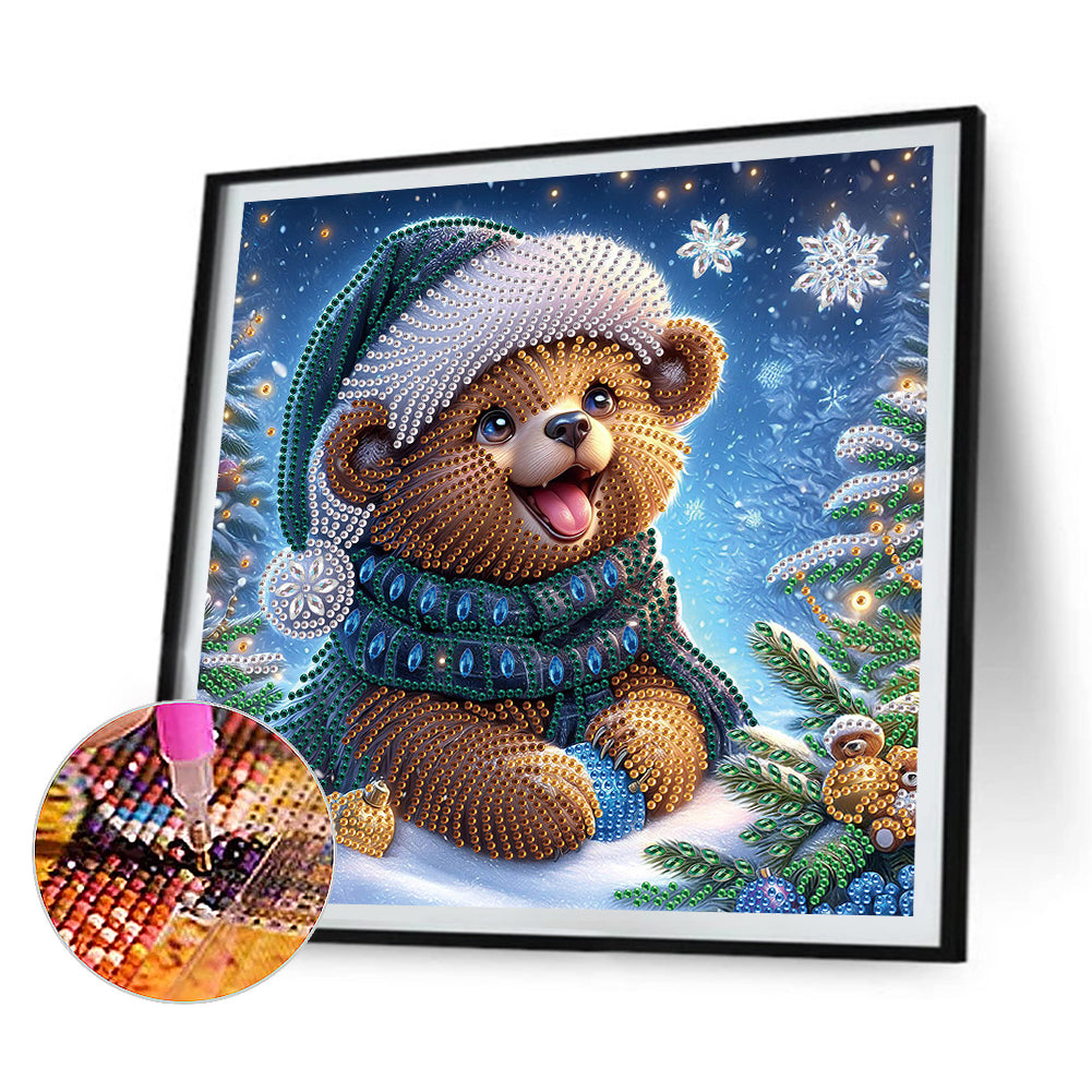 4Pcs Christmas Animal - Special Shaped Drill Diamond Painting 30*30CM