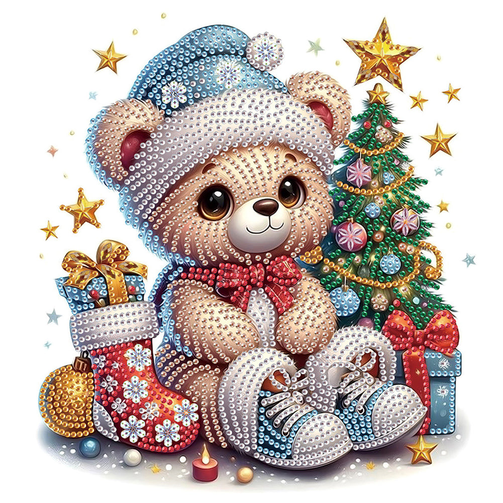 4Pcs Christmas Animal - Special Shaped Drill Diamond Painting 30*30CM