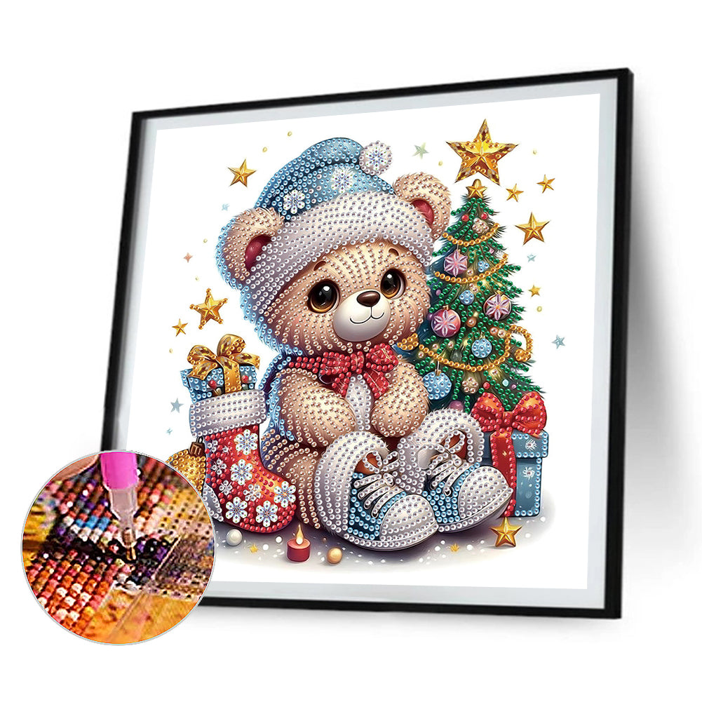 4Pcs Christmas Animal - Special Shaped Drill Diamond Painting 30*30CM