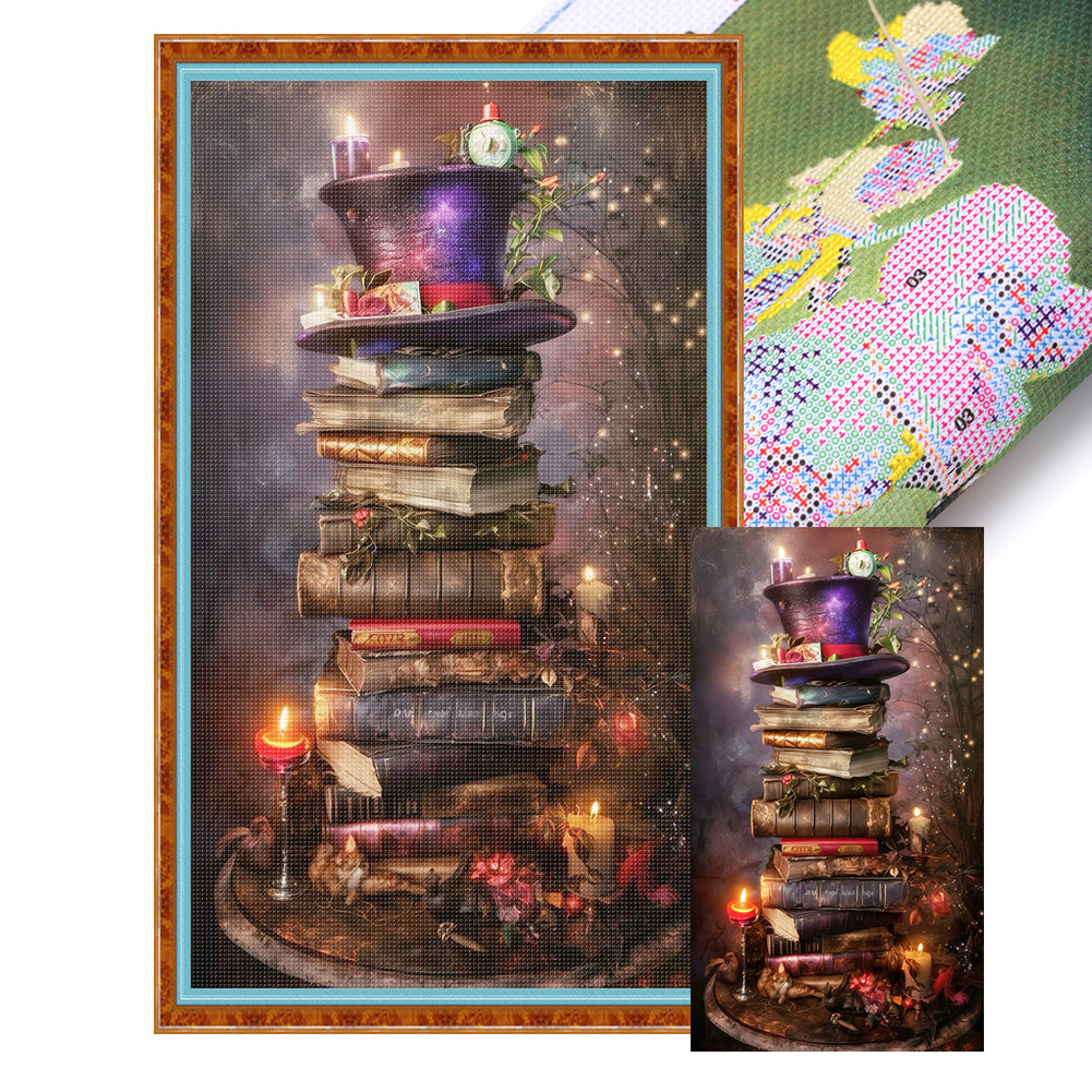 Hat Book - 14CT Stamped Cross Stitch 40*70CM