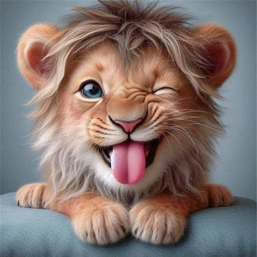 Lion - 11CT Stamped Cross Stitch 40*40CM