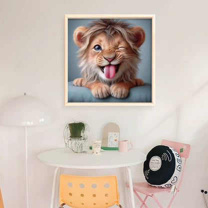 Lion - 11CT Stamped Cross Stitch 40*40CM