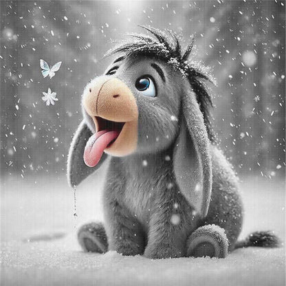 Donkey - 11CT Stamped Cross Stitch 40*40CM