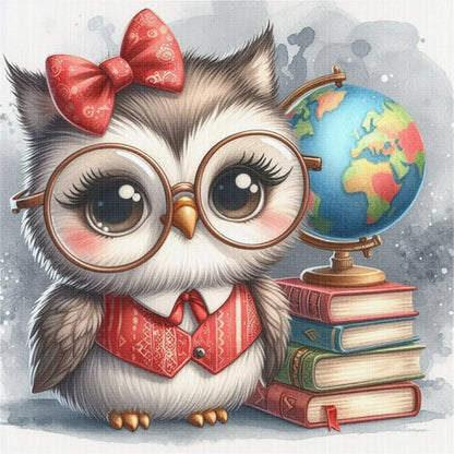 Owl - 11CT Stamped Cross Stitch 40*40CM