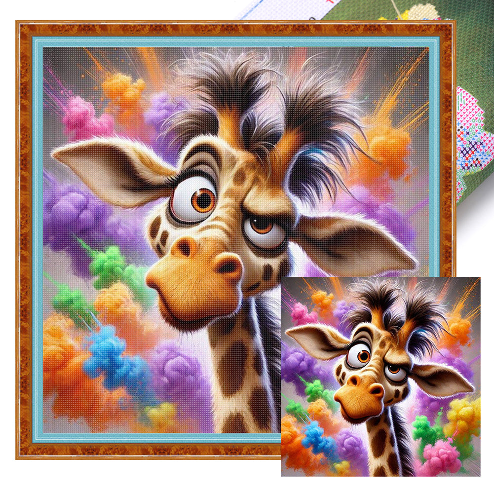 Giraffe - 11CT Stamped Cross Stitch 40*40CM
