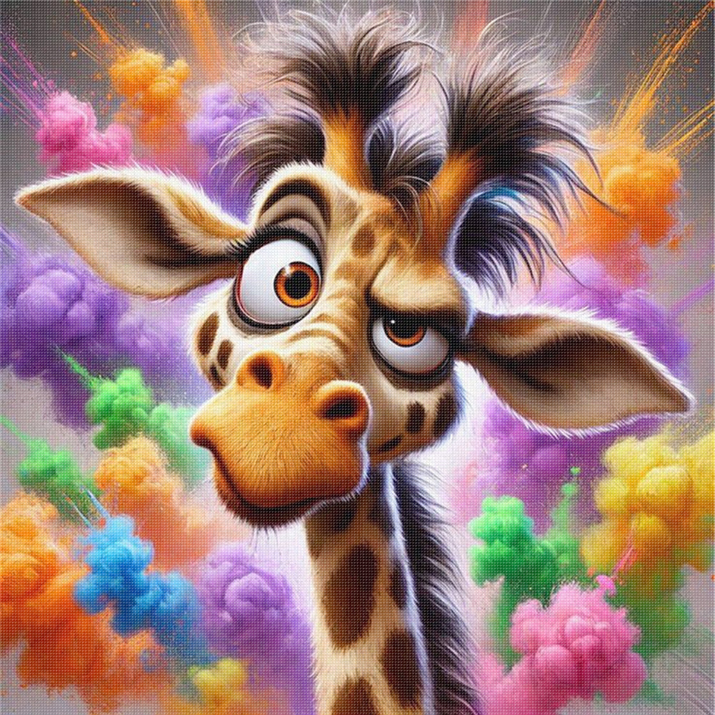 Giraffe - 11CT Stamped Cross Stitch 40*40CM
