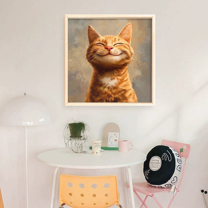 Cat - 11CT Stamped Cross Stitch 40*40CM
