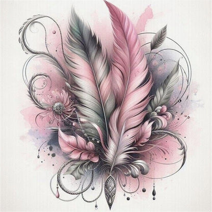 Feather - 11CT Stamped Cross Stitch 45*45CM