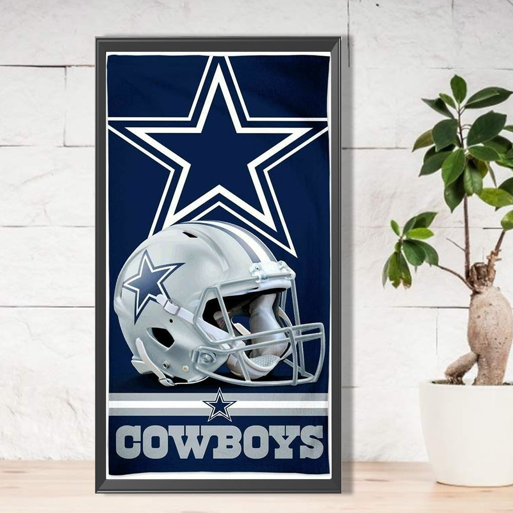 Cowboys Team - Full Round Drill Diamond Painting 30*60CM
