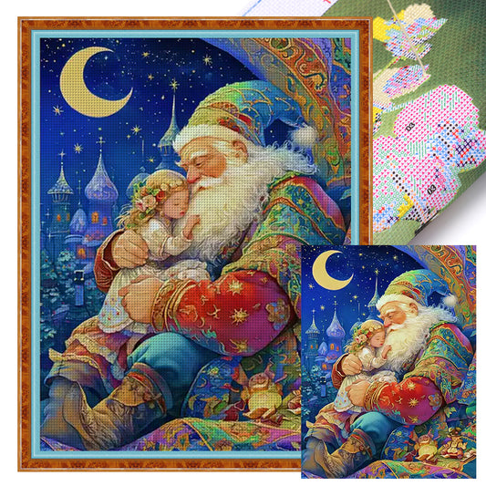 Santa Claus - 11CT Stamped Cross Stitch 50*63CM(Mona Lisa Brand)