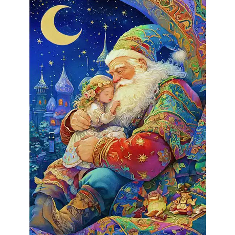 Santa Claus - 11CT Stamped Cross Stitch 50*63CM(Mona Lisa Brand)