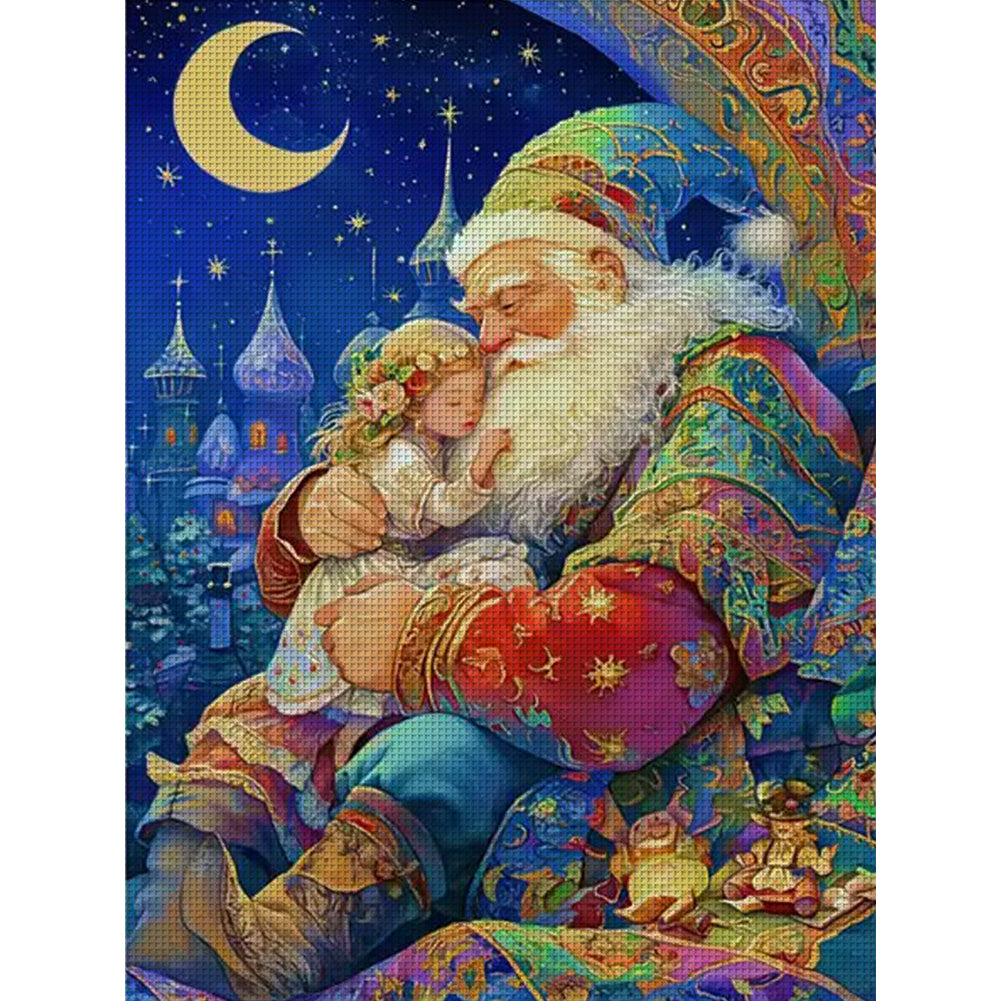 Santa Claus - 11CT Stamped Cross Stitch 50*63CM(Mona Lisa Brand)