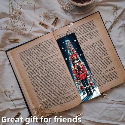 8Pcs Christmas Themed DIY Diamond Painting Bookmark for Reading Enthusiasts