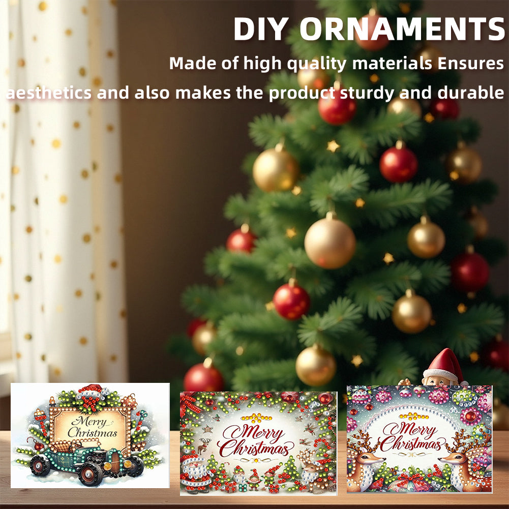 10pcs DIY Diamond Painting Crystal Scratch Card Rhinestone Party Event Gift Card
