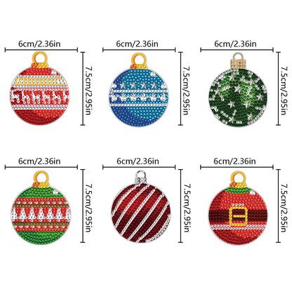 Xmas Theme 2D Flat DIY Diamond Christmas Tree Pendant Wall Door Decoration Craft