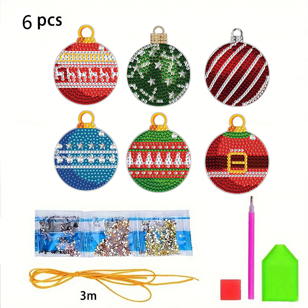 Xmas Theme 2D Flat DIY Diamond Christmas Tree Pendant Wall Door Decoration Craft