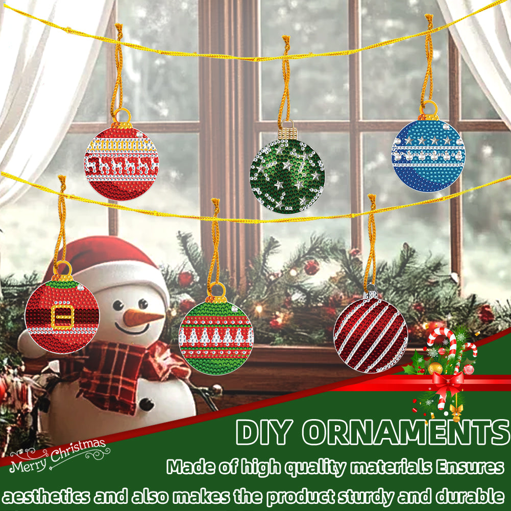 Xmas Theme 2D Flat DIY Diamond Christmas Tree Pendant Wall Door Decoration Craft