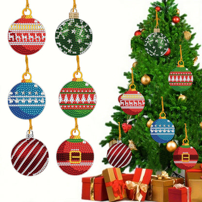 Xmas Theme 2D Flat DIY Diamond Christmas Tree Pendant Wall Door Decoration Craft