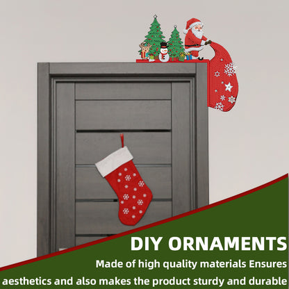 DIY Xmas Diamond Art Door Frame Decoration Door Corner Pendants for Feiend Gifts