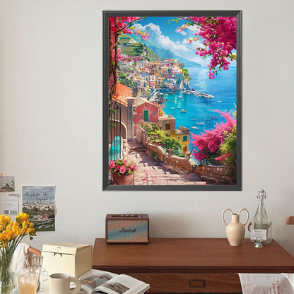 House By The Sea - Full Round Drill Diamond Painting 40*50CM