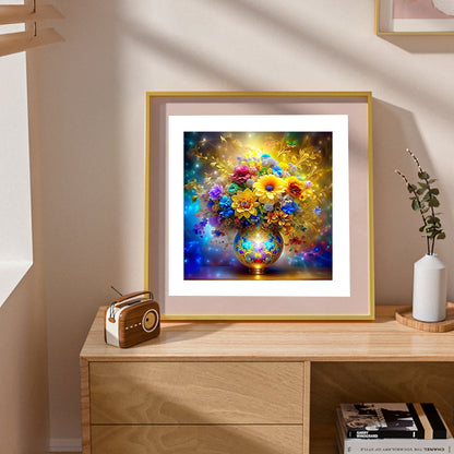 Bouquet Vase - Full Round Drill Diamond Painting 30*30CM