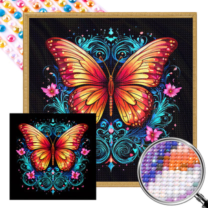 Butterfly - Full AB Round Drill Diamond Painting 40*40CM