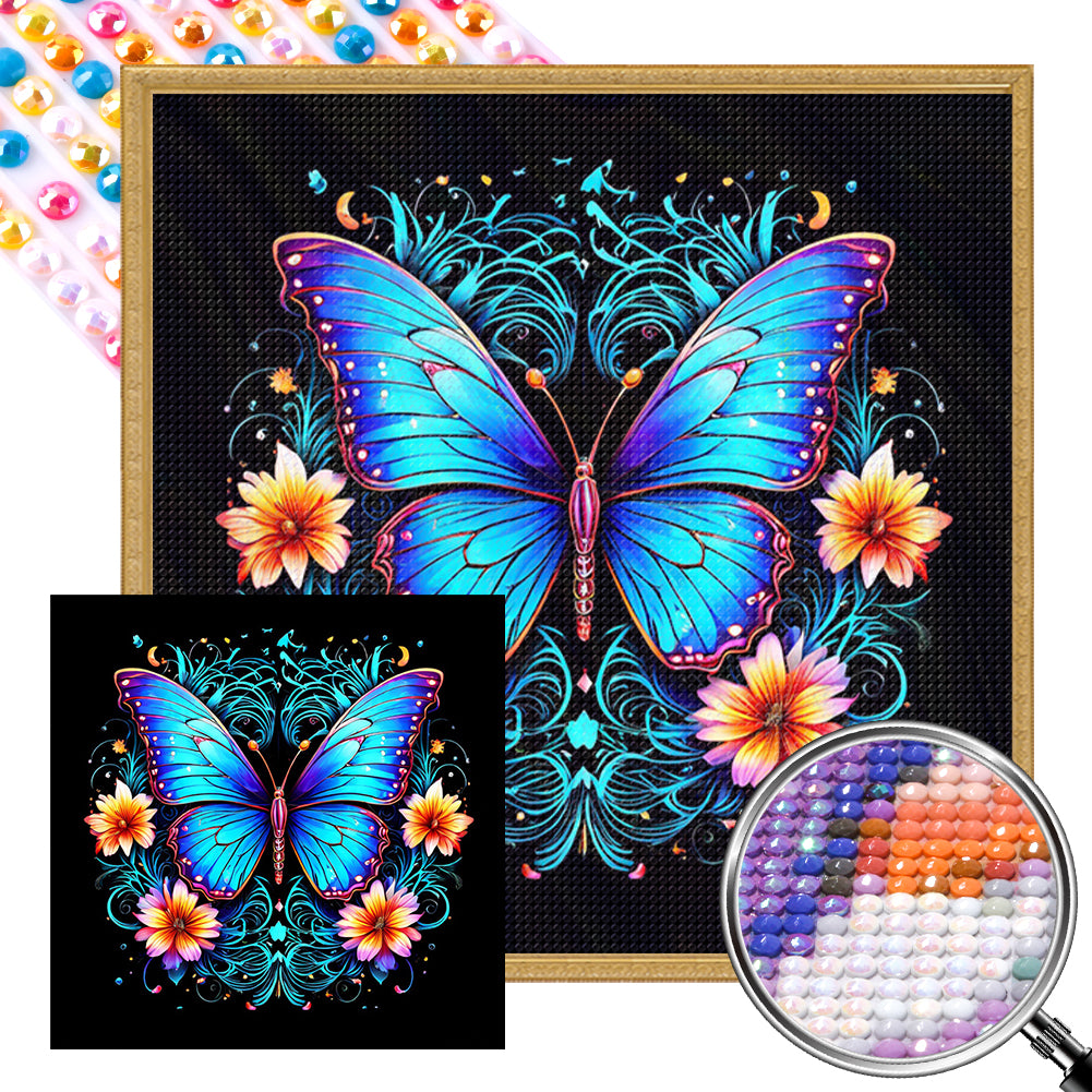 Butterfly - Full AB Round Drill Diamond Painting 40*40CM