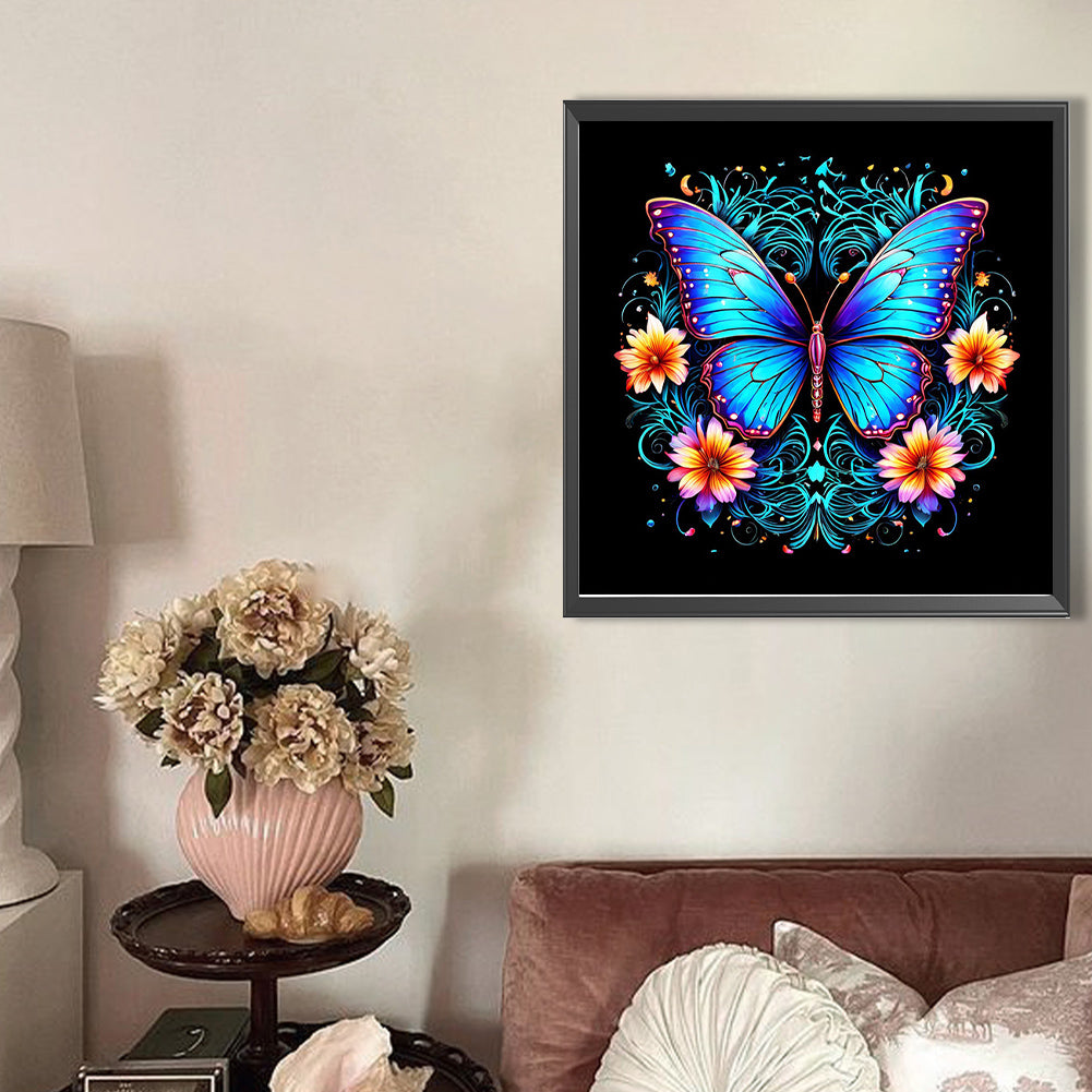 Butterfly - Full AB Round Drill Diamond Painting 40*40CM