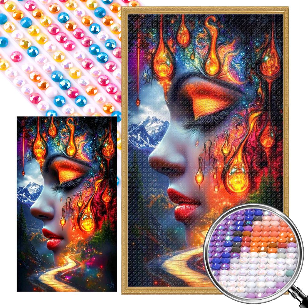 Daughter Of The Mountain God - Full AB Round Drill Diamond Painting 40*70CM