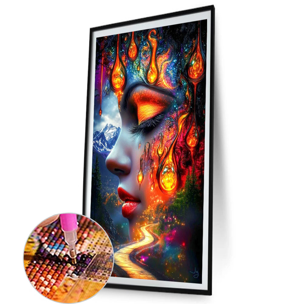 Daughter Of The Mountain God - Full AB Round Drill Diamond Painting 40*70CM