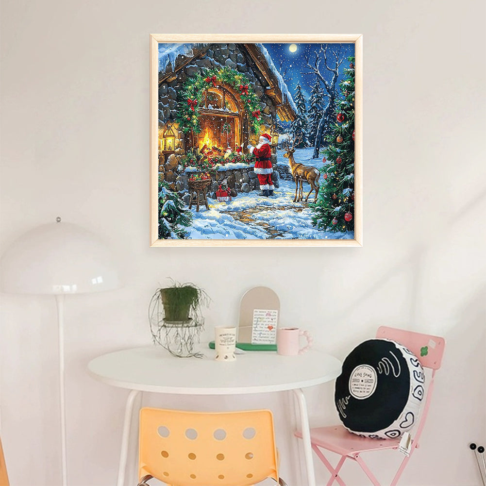 Christmas Eve - 11CT Stamped Cross Stitch 50*50CM