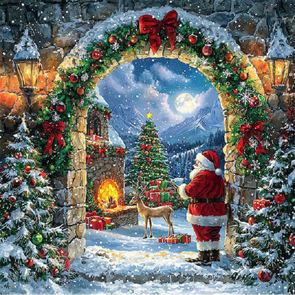 Christmas Eve - 11CT Stamped Cross Stitch 50*50CM