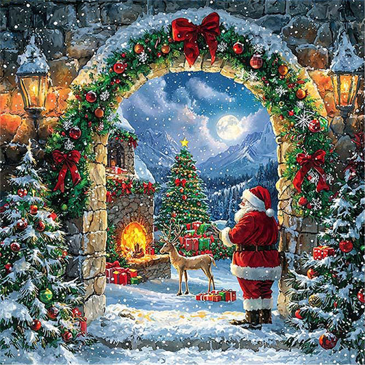 Christmas Eve - 11CT Stamped Cross Stitch 50*50CM
