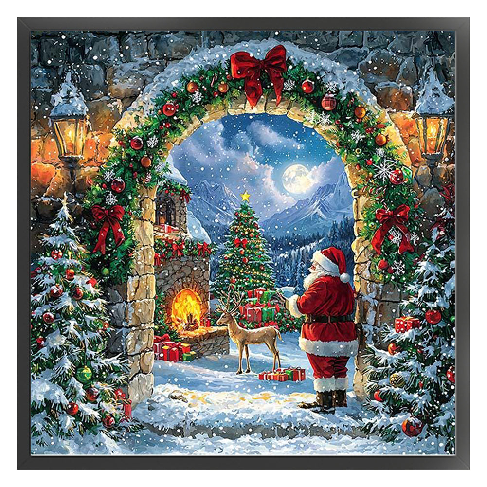 Christmas Eve - 11CT Stamped Cross Stitch 50*50CM