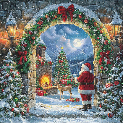 Christmas Eve - 11CT Stamped Cross Stitch 50*50CM