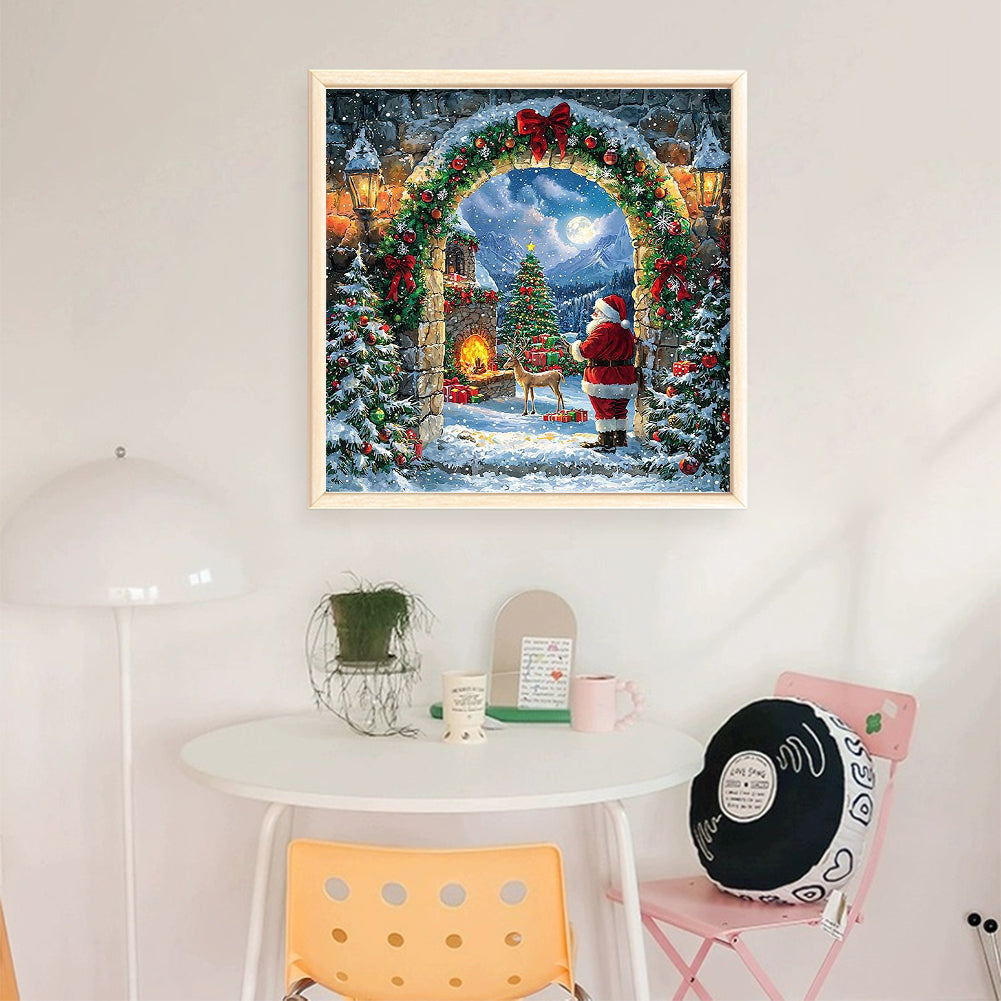 Christmas Eve - 11CT Stamped Cross Stitch 50*50CM