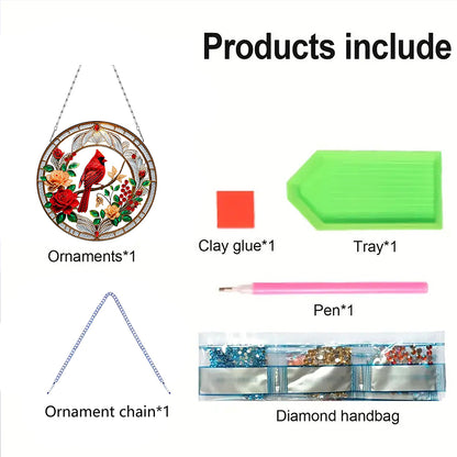 2D Flat DIY Diamond Art Pendant Diamond Painting Set Home Wall Decoration Crafts