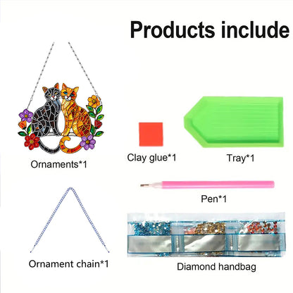 2D Flat DIY Diamond Art Pendant Diamond Painting Set Home Wall Decoration Crafts