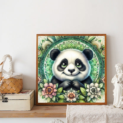 Mandala Panda - Full Round Drill Diamond Painting 30*30CM
