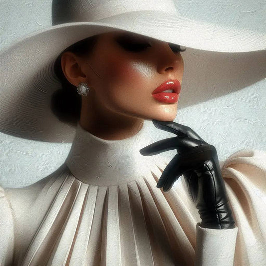 Elegant Woman - Full Round Drill Diamond Painting 30*30CM