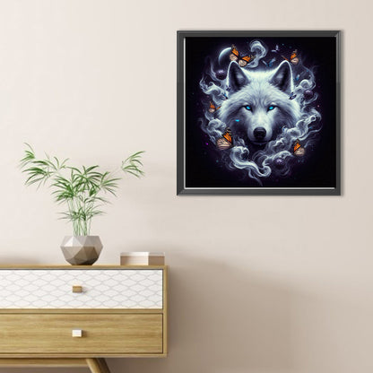 Butterfly Wolf - Full Round Drill Diamond Painting 30*30CM