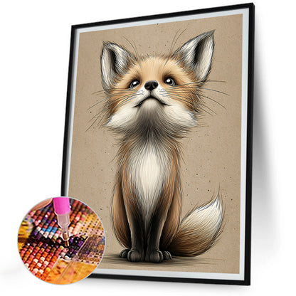 Fox - Full Round Drill Diamond Painting 30*40CM