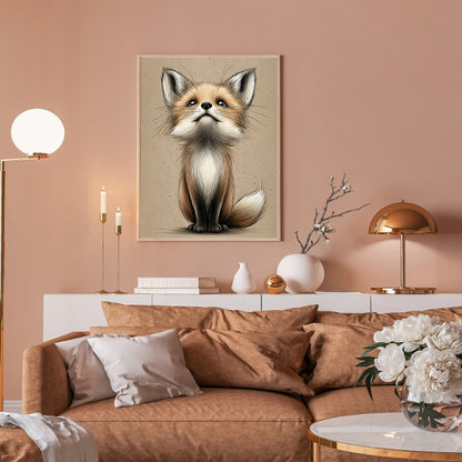 Fox - Full Round Drill Diamond Painting 30*40CM