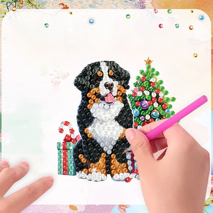 6PCS 2D Flat DIY Diamond Art Refrigerator Magnet Sticker for Home Kitchen Decor
