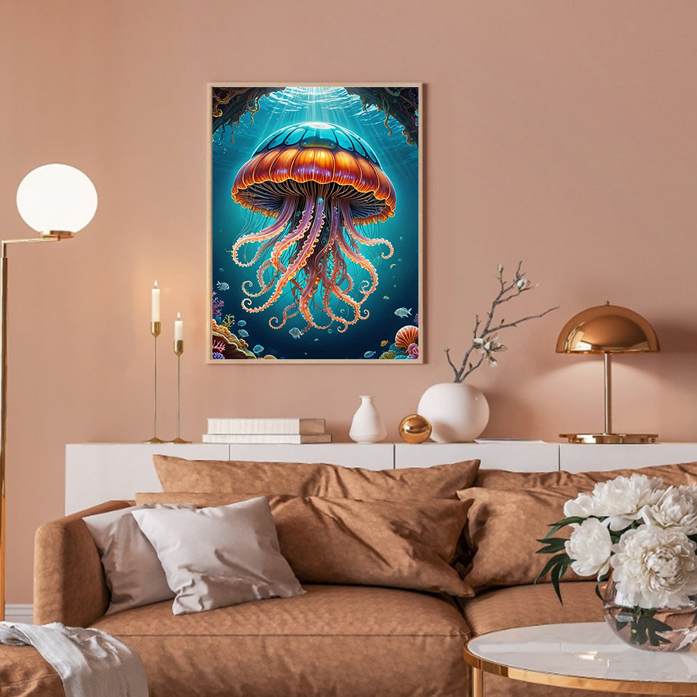 Jellyfish - Full Round Drill Diamond Painting 30*40CM