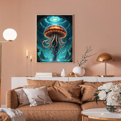 Jellyfish - Full Round Drill Diamond Painting 30*40CM