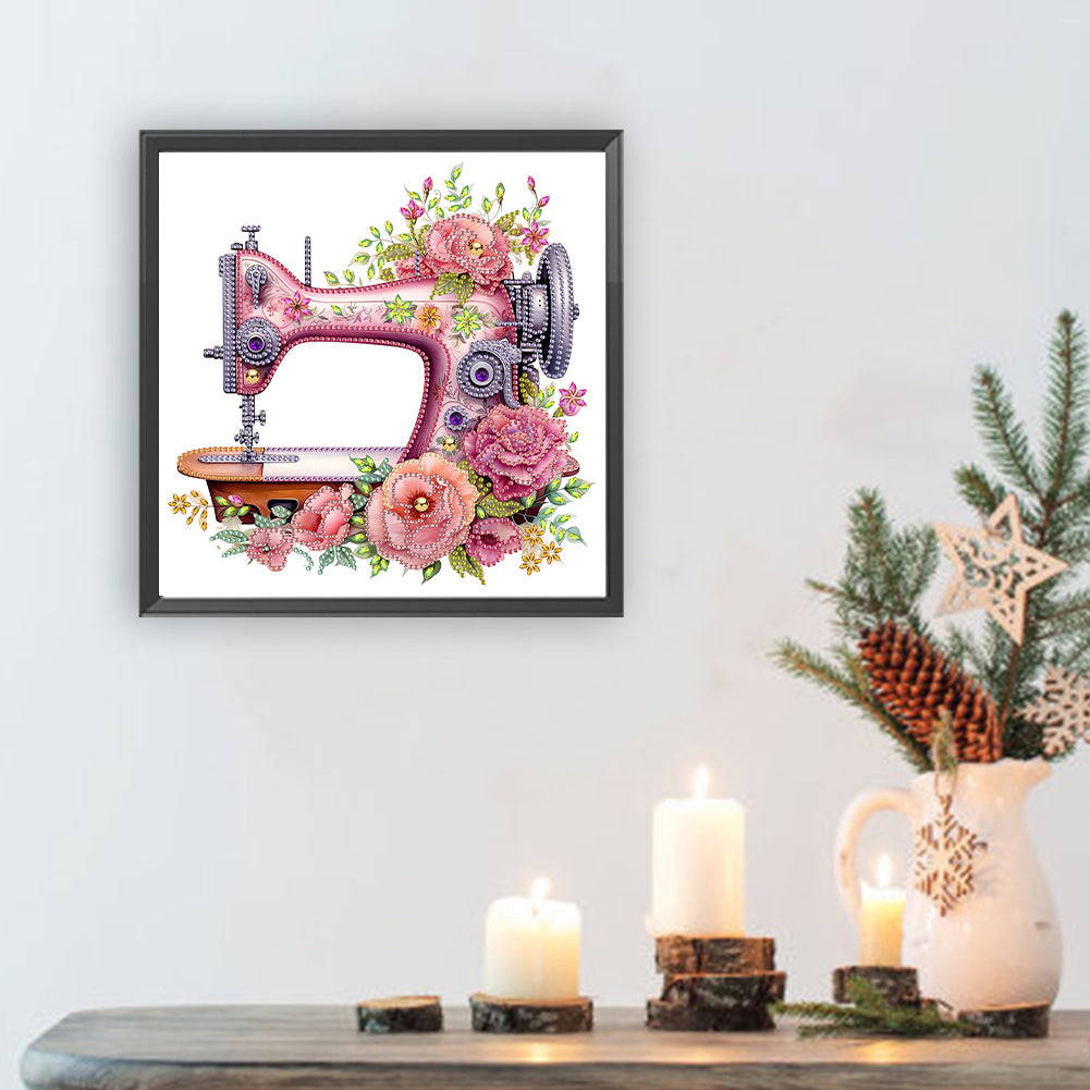 Sewing Machine - Special Shaped Drill Diamond Painting 30*30CM
