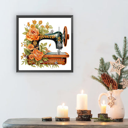 Sewing Machine - Special Shaped Drill Diamond Painting 30*30CM
